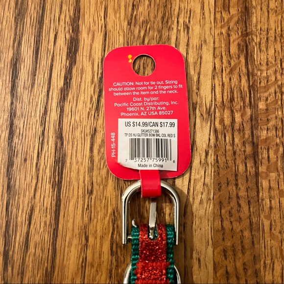 NEW ~ PetHoliday Collection Holiday Sparkly Pet Collar Size Small - Picture 2 of 9